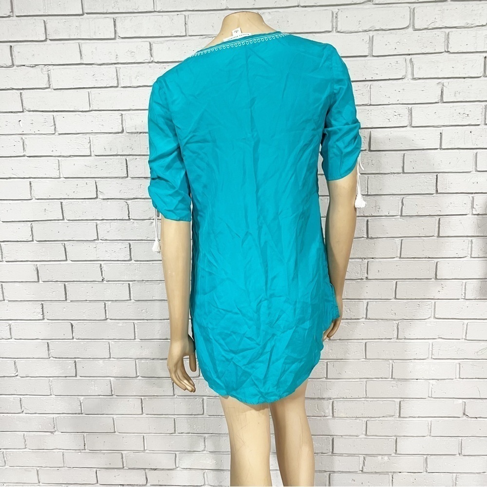 Banana Republic Women’s Turquoise‎ Embroidered Top - Picture 6 of 9